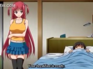 Hentai animnapu't siyam may kaakit-akit redhead adolescent