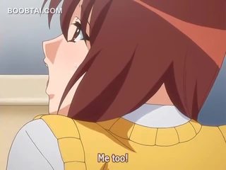 Cantik anime sekolah gadis sekolah merasa dan seks / persetubuhan cotok