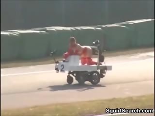 Japanese Fucking Machine Race Outside