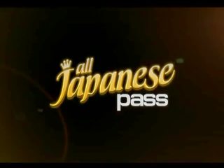 All Japanese Pass: Sweet asian goddess gets pussy played at vibrator.